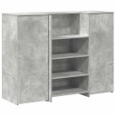  Resepsjonspult betonggrå 135x50x103,5 cm konstruert tre