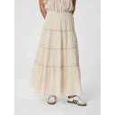 Neo Noir Dame Skjørt Beige L,