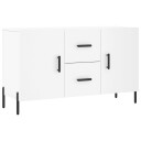 vidaXL Skjenk hvit 100x36x60 cm konstruert tre