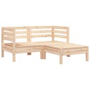  Hagebenk 2-seters med fotskammel heltre furu 838019