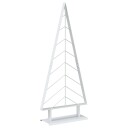 vidaXL Juletre i metall med fot KUOPIO 125 cm Stål Hvit