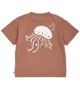 Müsli T-skjorte - Sea Trykt - Pekannøtter m. Vannmannen - Müsli - 8 år (128) - T-skjorte - Brun
