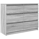 Skjenk grå sonoma 100x35x76 cm konstruert tre