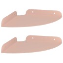 vidaXL Flytende hylle med hylle med lagring 2 pcs Rosa 18 x 18 x 2 cm