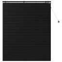 vidaXL Venetiansk persienne Svart 125 x 160 cm 35 mm