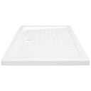 vidaXL Dusjbrett med prikker HVIT 90x70x4 cm ABS