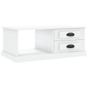  Salongbord hvit 90x50x35 cm konstruert tre