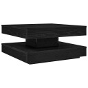  Salongbord 360 graders roterbart svart 70x70x34,5 cm