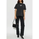 Off White Dame Topper Svart XS,