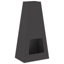 vidaXL Bålplass Svart 50 x 35 x 100 cm Stål