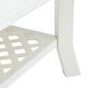 vidaXL Salongbord hvit 90x60x46 cm plast
