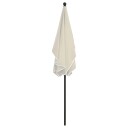 vidaXL Hageparasoll med stang 210x140 cm sand