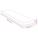 vidaXL Vegghylle 80x20x4 cm bambus