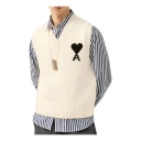 Ami Paris Herre Strikkevarer Beige 2XL,