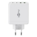 Goobay USB-Lader 2xUSB QC, 2xUSB-C PD 68W - Hvit