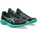 Asics Solution Speed FF 4 Clay Tennis  og padelsko herre Black/Aurora Green 45