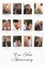 Couple Memories Polaroid Style Photo Collage Plakat Plakat / 21x30cm
