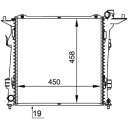 Radiator MAHLE ORIGINAL CR 1368 000P