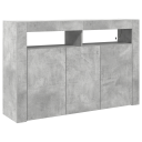  Serviesskap Betonggrå 116 x 30 x 75 cm Konstruert tre
