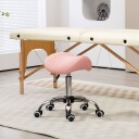 Justerbar rosa svingkrakk – Ergonomisk lettrengjørbar PU