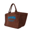 Ganni Dame Vesker Brun ONE SIZE,