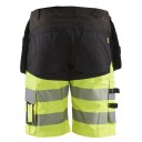 Blåkläder 159618119933C46 Synlighetsshorts med stretch, svart/varselgul Str. C46, Klær