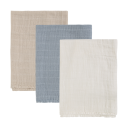 Pippi Ashley Blue Muslin Cloth 3 Pack