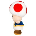 Super Mario Toad Plysjbamse 20 cm i Rød med Blå Detaljer