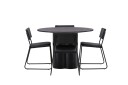 Venture Home Olivia Matgruppe 110 cm Rund med 4 Kenth Stoler Sort