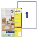 Avery resirkulerte flerbruksetiketter  laget av resirkulert papir  hvit 199,6 X 289,1 modell Lr7167-100