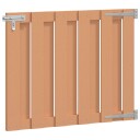 vidaXL Hageport 100 x 80 cm WPC og Aluminium Brun