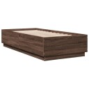  Sengeramme brun eik 90x200 cm konstruert tre 8721012274648