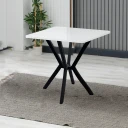 Krylor spisebord 70 cm kvadratisk - Hvit