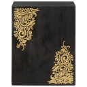 Veggskap Veggmontert Svart 38 x 33 x 48 cm Massiv mango tre