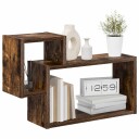 vidaXL Vegghylle Veggmontert Røkt Eik 55 x 15 x 35 cm Konstruert tre