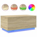  Salongbord med LED-lys sonoma eik 90x50x40 cm 8721012466463