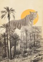 Giant Tiger In Ruins Plakat / 30x40cm
