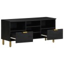  TV benk svart 100x33x46 cm konstruert tre