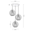 Envostar Clay Cluster Pendel Black/Wood