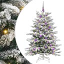  Kunstig sammensatt juletre Hvit 150 cm PE og PVC