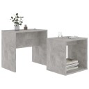 vidaXL Salongbordsett betonggrå 48x30x45 cm sponplate