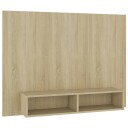  Veggmontert TV benk sonoma eik 120x23,5x90 cm konstruert tre