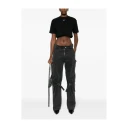 Off White Dame Topper Svart S,
