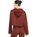 Nike Yoga Luxe Cropped Hettegenser Dame Brun XS