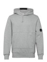 C.P. Company Diagonal Raised Fleece Hooded Sweatshirt   Grey   L