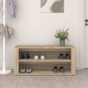 vidaXL Skohylle sonoma eik 100x35x45 cm konstruert tre