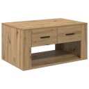  Kaffebord med skuff Artisan Eik 80 x 50 x 40 cm Konstruert tre