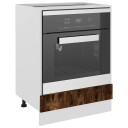 vidaXL Ovnskap r?kt eik 60x46x81,5 cm konstruert tre