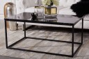 Barreras Sofabord 100 cm Marmormønster - Svart