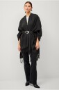Ellos Collection Strikket poncho Svart